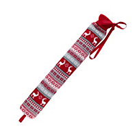 LIVIVO 2L Festive Long Hot Water Bottle with Removable Cover
