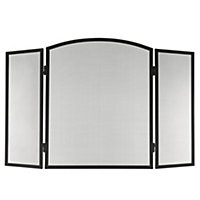 LIVIVO 3-Panel Indoor Fireplace Screen Guard - Stylish & Functional Mesh Cover