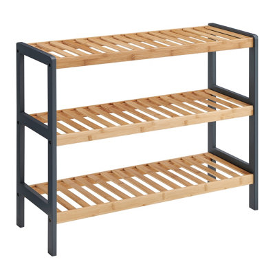 Wooden 3 tier shoe rack sale