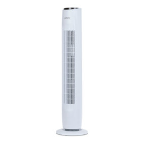 LIVIVO 32" Tower Fan with Timer and Remote Control - White