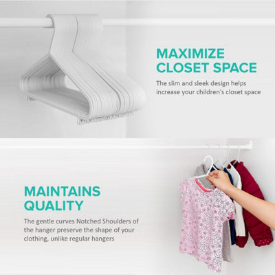 Non-slip Plastic Hangers For Baby Clothes - Space-saving Nursery