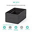 LIVIVO 4Pc Woven Storage Baskets Set - Black