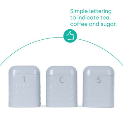 LIVIVO 4Pcs Taurus Kitchen Set - Includes Storage Lids Tins Canister ...