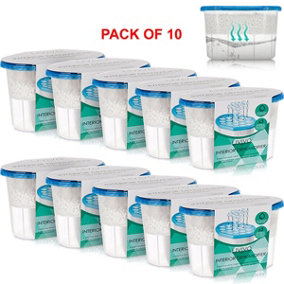 LIVIVO 5-Pack of 500ml Interior Dehumidifiers - Prevent Damp, Mildew, Mould, and Condensation in Home, Kitchen, and Wardrobe"