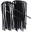 LIVIVO 50 Pack Garden Ground Securing Pegs - Heavy Duty Galvanised Steel U-Shaped Ground Stakes Metal Nail Pins for Tents & Turfs