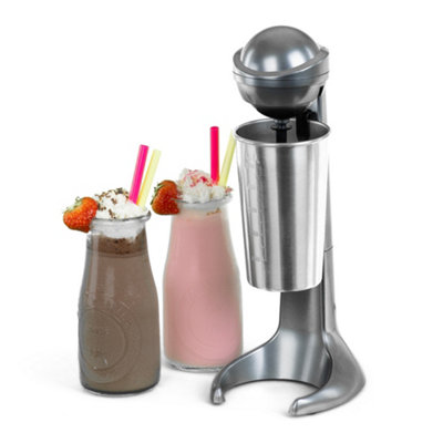 LIVIVO 500ml Stainless Steel Retro Milkshake Maker with Mixing Cup ...