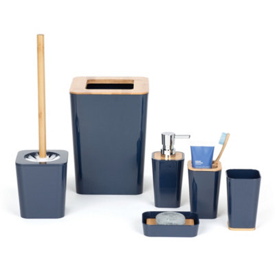 Bathroom bin deals and brush set