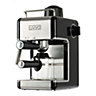 LIVIVO 800W Coffee Machine Maker -  With Latte, Cappuccino & Espresso Filter, Ideal for Home and Office, Milk Frothing Arm - Black