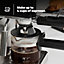 LIVIVO 800W Coffee Machine Maker -  With Latte, Cappuccino & Espresso Filter, Ideal for Home and Office, Milk Frothing Arm - Black