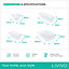 LIVIVO 9-Piece Clear Plastic Drawer Organiser Set