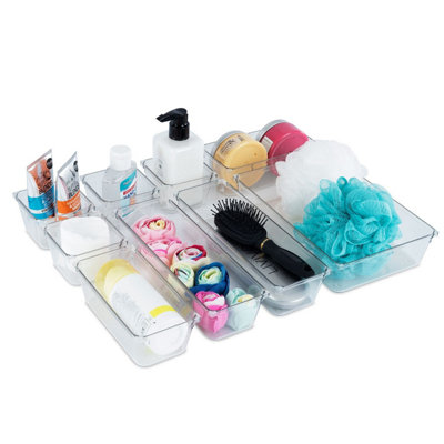 Clear Drawer Organizers Clear Boxes For Storage Desk Tidy Box Beauty Clear  Organizer Bags Bracket Stationary Holder