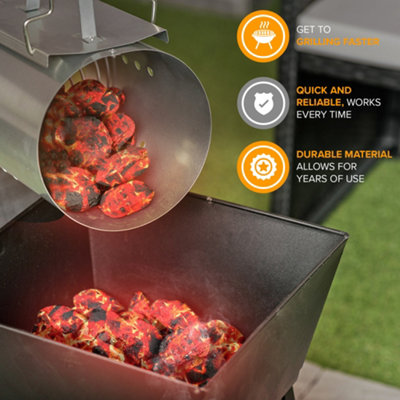 LIVIVO Charcoal Chimney Starter with a Handle Quick Start