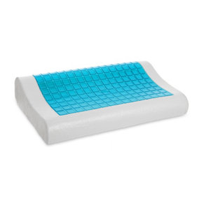 LIVIVO Cooling Memory Foam Contour Pillow with Gel