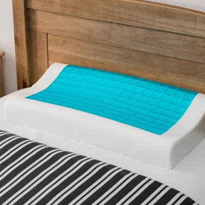 LIVIVO Cooling Memory Foam Contour Pillow with Gel DIY at B Q