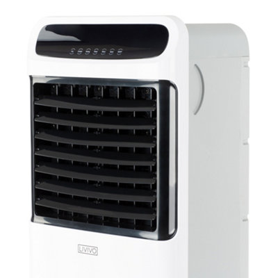 LIVIVO Digital Oscillating Air Cooler & Humidifier - 3 Speed Settings with 12L Water Tank, LED Display with Soft Touch Controls