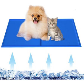 LIVIVO Dog Cooling Gel Pillow Mat - Pet Cooling Pad, Non-Toxic Gel, Self Cooling Mat for Dogs & Cats - Large/90cm x 50cm
