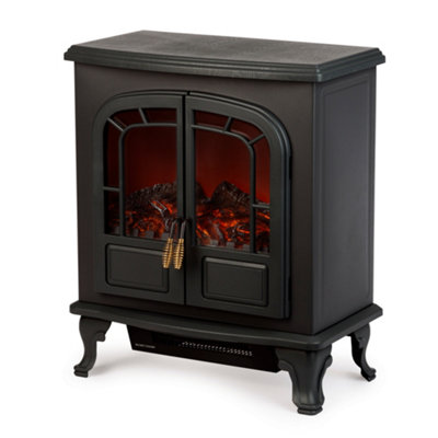 LIVIVO Electric Fireplace with Log Burner Flame Effect Fire - 2000W ...