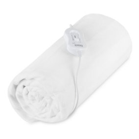 LIVIVO Electric Heated Under Blanket, 165x137CM Digital Soft Fleece Energy Saving Throw, Machine Washable - King