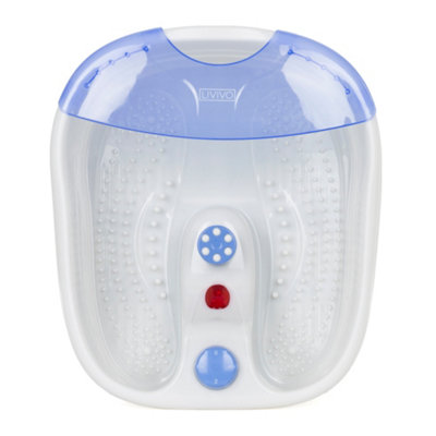 LIVIVO Electric Vibrating Foot Massager & Spa with Heat Bubble