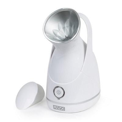 LIVIVO Facial Face Spa Steamer Inhaler with UV Light, Spray Mist & Single Button Control - Open Skin Pores, Remove Dirt & Acne