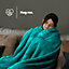 LIVIVO Flannel Fleece Blanket - Super Soft Throw, Cosy Fluffy Warm Solid Bed Couch Blanket Versatile Microfiber Blanket - Double