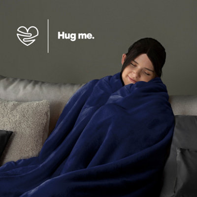 LIVIVO Flannel Fleece Blanket - Super Soft Throw, Cosy Fluffy Warm Solid Bed Couch Blanket Versatile Microfiber Blanket - Single