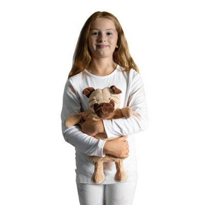 LIVIVO Fluffy Hot Water Bottle with Warn Faux Fur Removable Cover, 1L