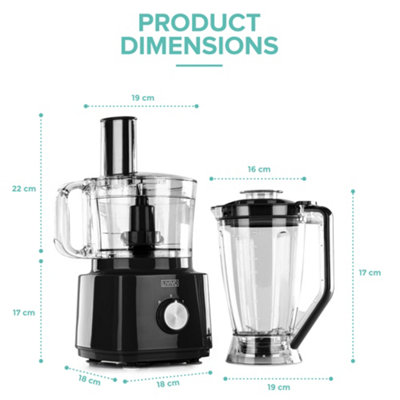 FOOD PROCESSOR JUICER BLENDER MIXER CHOPPER 2 SPEED PULSE FUNCTION 1.8L JUG  750W