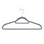 LIVIVO Form Grey Plastic Clothes hangers, Pack of 50