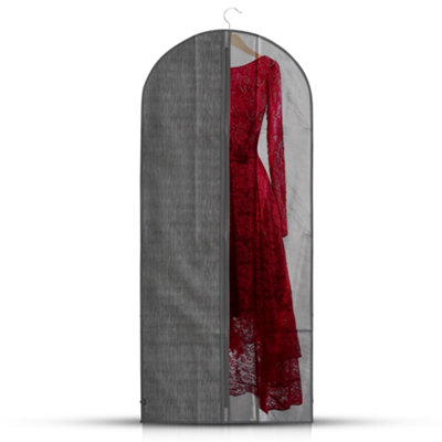 LIVIVO Garment Bags - Dress Bags Clear Plastic Breathable Dust Bags Cover for Clothes Covers Storage Hanging - 137 x 60cm