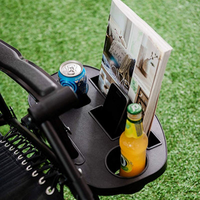 Recliner cup holder table new arrivals