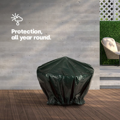 LIVIVO Heavy-Duty Waterproof Barbecue Cover - Gas Grill Protector for Outdoor Furniture & Garden BBQs, Windproof & Weather-proof