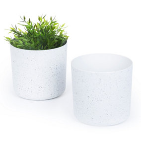 LIVIVO Indoor Plant Pots - Set of 2, 18cm