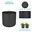 LIVIVO Indoor Plant Pots - Set of 2, Gardening Pot for All House Plants, Herbs & Foliage Plant - Ideal Home Decor & Flower Planter