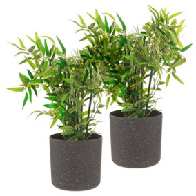 LIVIVO Indoor Plant Pots - Set of 2, Gardening Pot for All House Plants, Herbs & Foliage Plant - Ideal Home Decor Planter - 18cm
