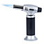 LIVIVO Kitchen Blow Torch - Adjustable & Refillable Gas Torch Lighter with Safety Lock for Creme Brulee, BBQ & Home Cooking