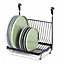 LIVIVO Kitchen Dish Drainer - Large Capacity Aluminum Rack with Drip Tray,  Removable Sink Draining Board, Bowl & Cup Holder