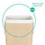LIVIVO Large Canvas Storage Fabric Laundry Hamper with Rope Handles - Foldable & Waterproof Washing Bin Baskets - Beige