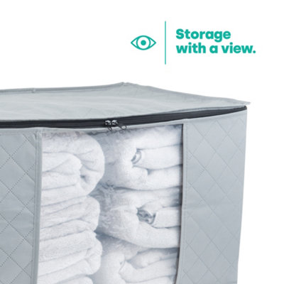 LIVIVO Large Capacity Clothes Storage Bag Stackable, Foldable