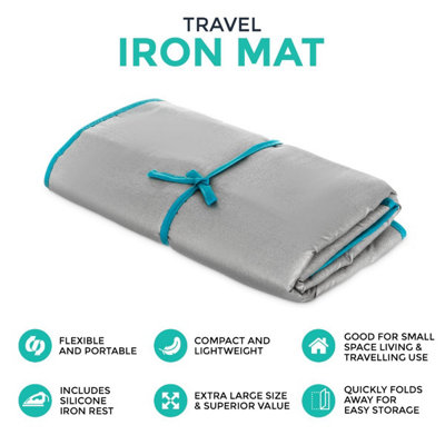 Evelots Ironing Blanket/Pad-Magnetic-Heat Resistant-Travel-41 Inches 
