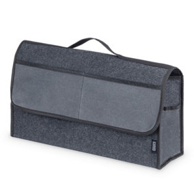 LIVIVO Large Waterproof Car Boot Organiser - Spacious Multi-Pocket Travel Portable Storage Bag for Car Backseat