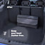 LIVIVO Large Waterproof Car Boot Organiser - Spacious Multi-Pocket Travel Portable Storage Bag for Car Backseat