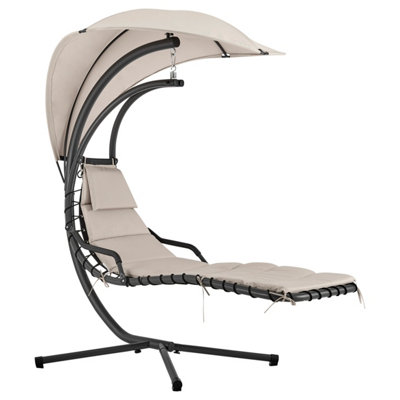 Swinging sun lounger with canopy new arrivals