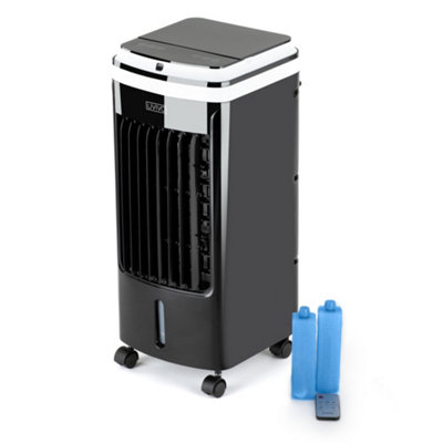 LIVIVO Oscillating Air Cooler - 3 Speeds, 4L Tank, LED Display - Black