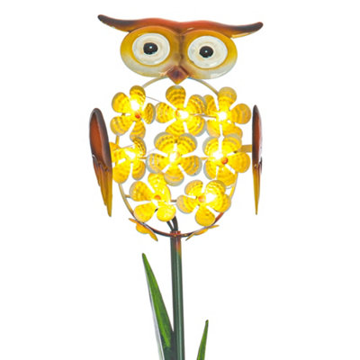 Owl solar store lights b&q