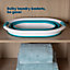 LIVIVO Pop Up Collapsible Laundry Basket - Turquiose/36L