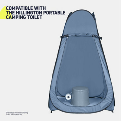 LIVIVO Portable Pop Up Privacy Camping Tent Grey