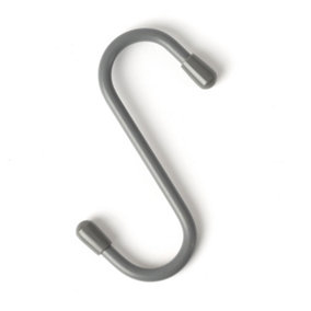 LIVIVO "S" Kitchen Hanging Hooks - For Hanging Pots and Pans to your Storage Rack - (Pack of 5/Grey)