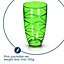LIVIVO Set of 6 Coloured Plastic Drink Tumblers Glasses - 700ml Acrylic Party & Picnic Tumbler Glasses with Swirl Design