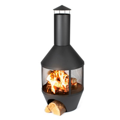 LIVIVO Stunning Camino Chiminea Fire Pit Log Burner Heater Barbecue - For  Garden Camping BBQ Picnic Patio | DIY at Bu0026Q